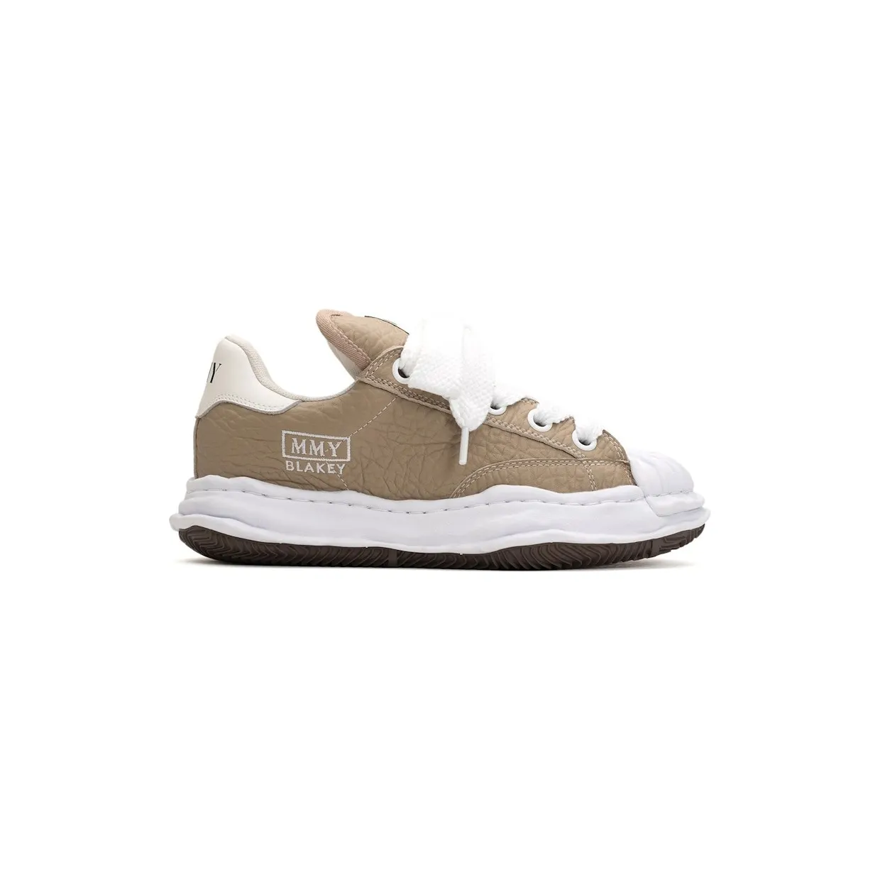 Maison Mihara Yasuhiro Blakey Puffer OG Sole Monster Leather Low Beige (A15FW730-BEI)