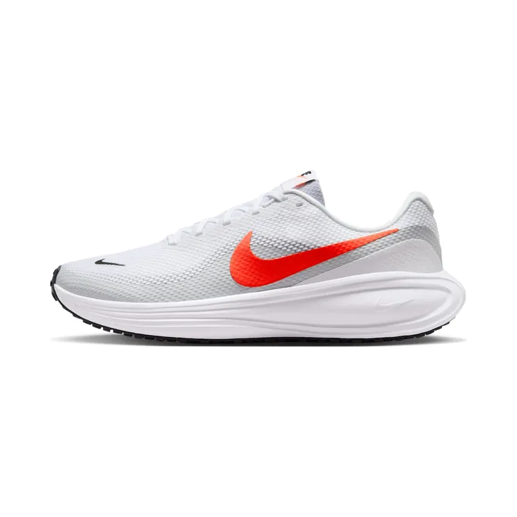 Nike Revolution 8 Recycled Materials “White / Pure Platinum / Black / Bright Crimson” (HJ9198-102)