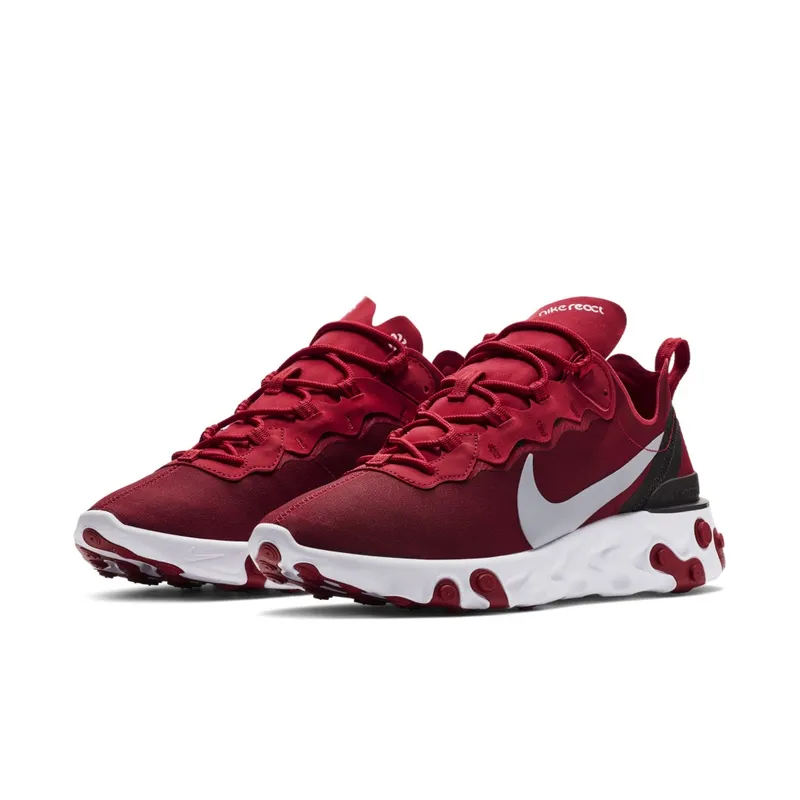 Nike React Element 55 Gym Red Gym Red/Wolf Grey-White-Black (BQ6166-601)