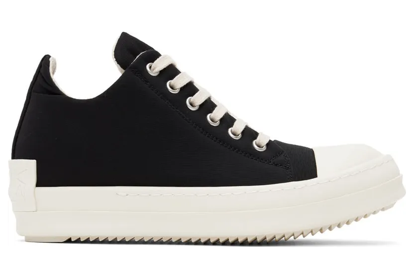 Rick Owens Drkshdw Black Taffeta Sneakers (DU02B4802 MUEH3)