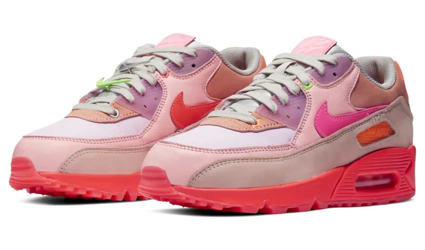 Nike Womens Air Max 90 Premium ‘Pink Shade’ (2019) (CT3449-600)