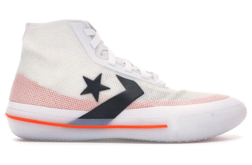 Converse All Star Pro BB ‘White’ White/Bold Mandarin/Black (165653C)