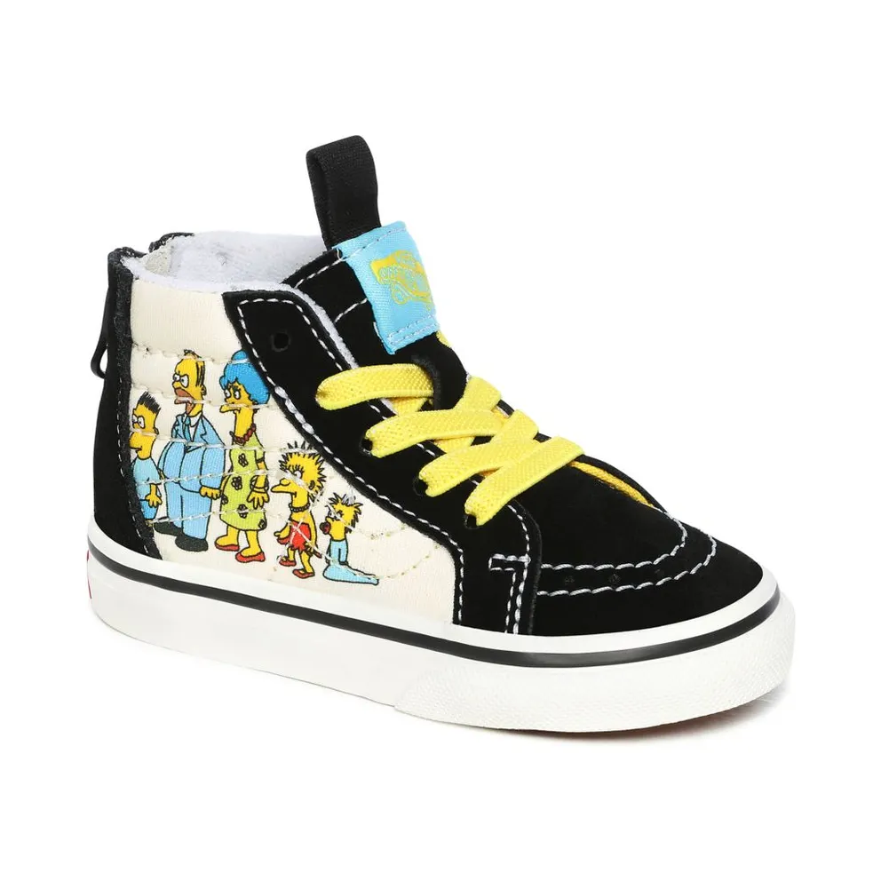 Vans The Simpsons X Vans 1987-2020 Sk8-hi Zip Toddler Shoes Black (VN0A4BV117E)