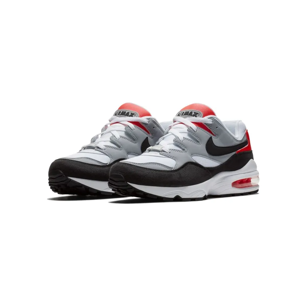 Nike Air Max 94 Wolf Grey Bright Crimson Wolf Grey/Black-White-Bright Crimson (747997-006)