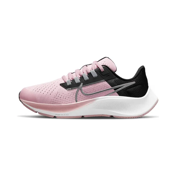 Nike Air Zoom Pegasus 38 “Pink Foam / Black / Dark Smoke Grey / Metallic Silver” (CZ4178-609)