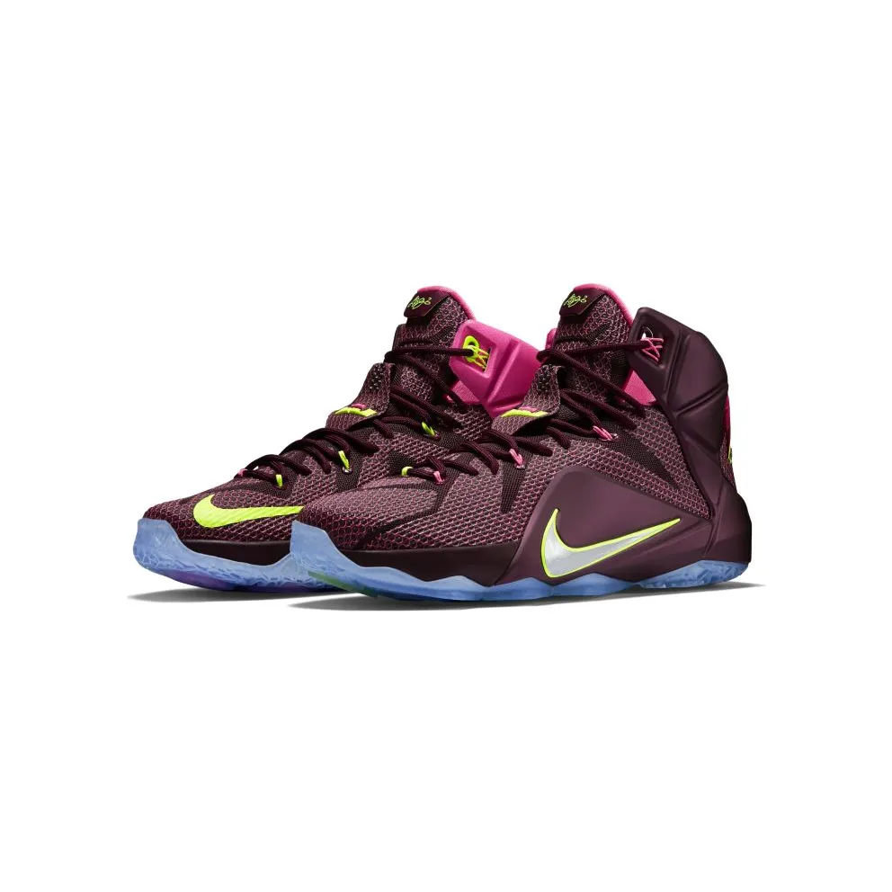 Nike LeBron 12 Double Helix Merlot/Volt/Pink Pow (684593-607)
