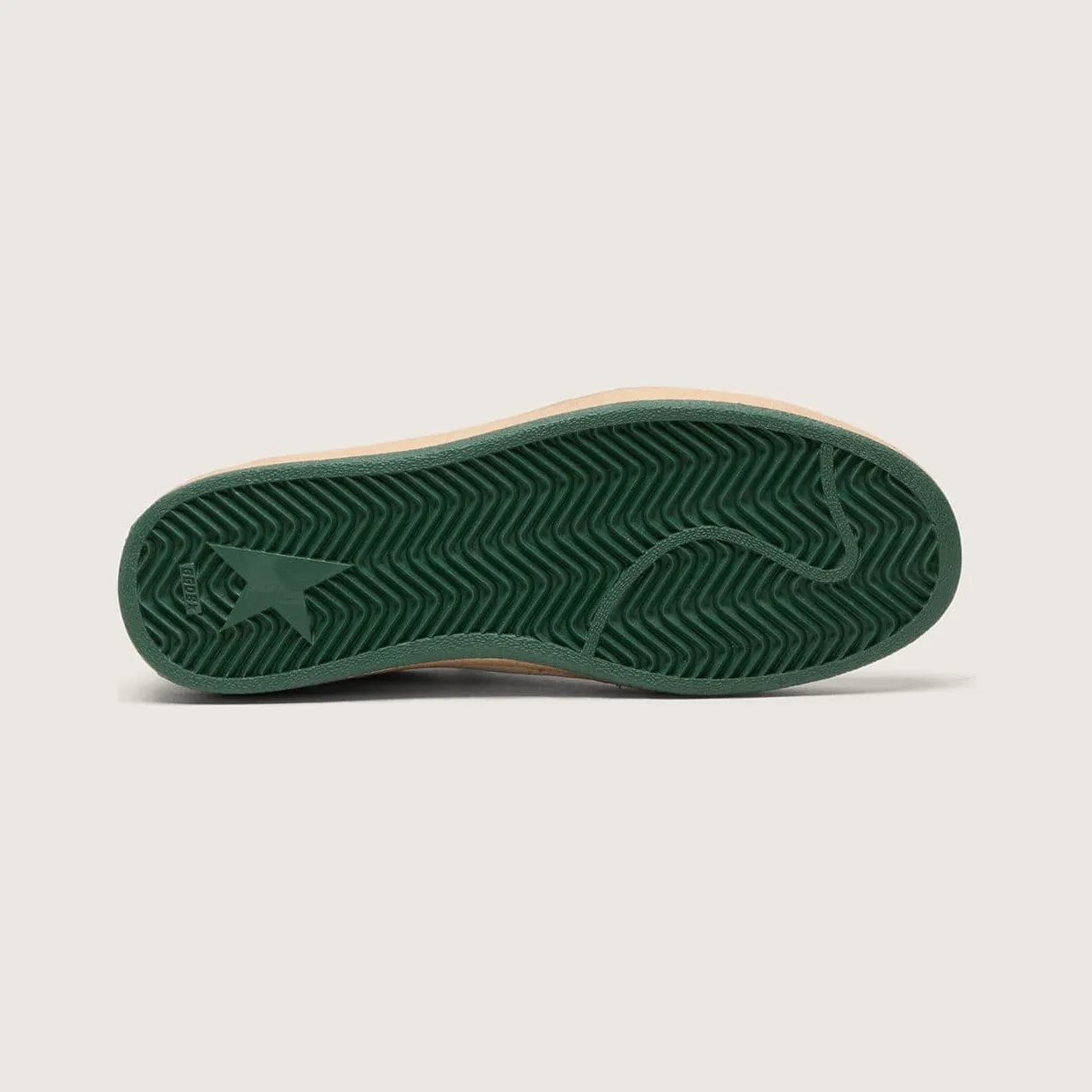 Golden Goose Ball Star Wishes In White Nappa Leather With Green Leather Star And Heel Tab (GWF00117.F005821.10361) (5)