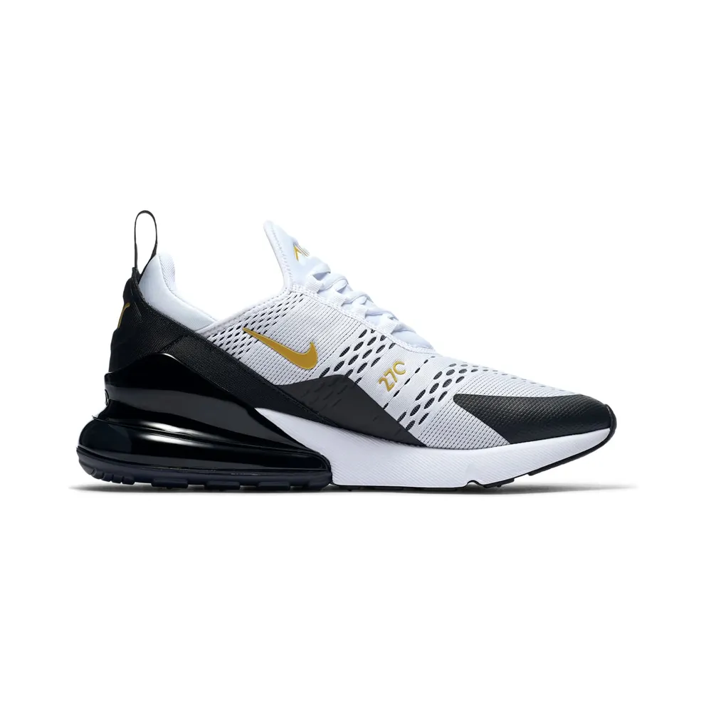 Nike Air Max 270 White Metallic Gold Black White/Metallic Gold-Black (AV7892-100)