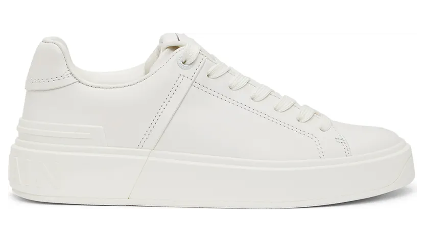 Balmain White B-Court Sneakers (VN1C580LSCL)