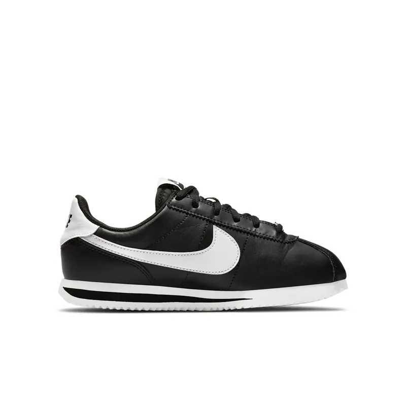 Nike Cortez Basic Leather Black White (GS) Black/White (904764-001)