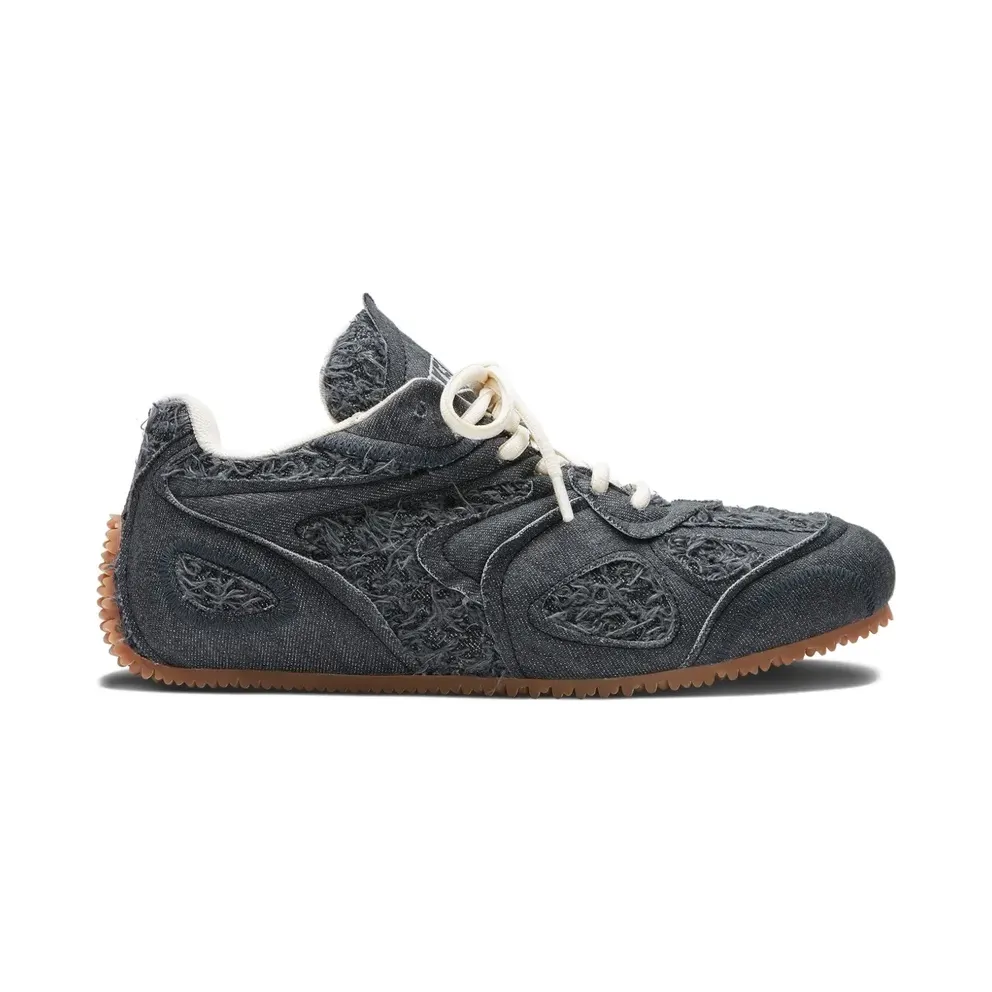 Axel Arigato Ausgefranste Slow Runner Jeans-Sneakers – Schwarz (F3597001)