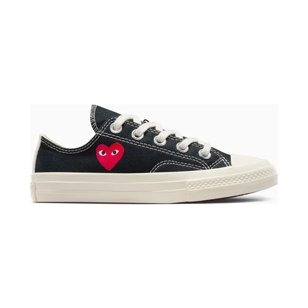Converse PLAY Comme des Garçons Single Heart Chuck 70 Black/Egret/Red (A08806C)