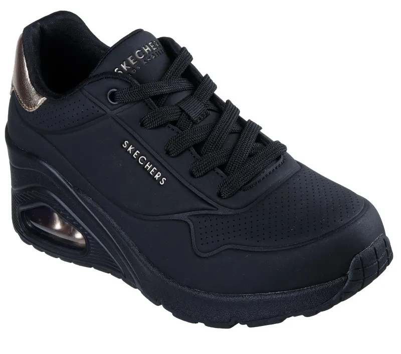 Skechers Uno Wedge – HI Steps Sneaker Black