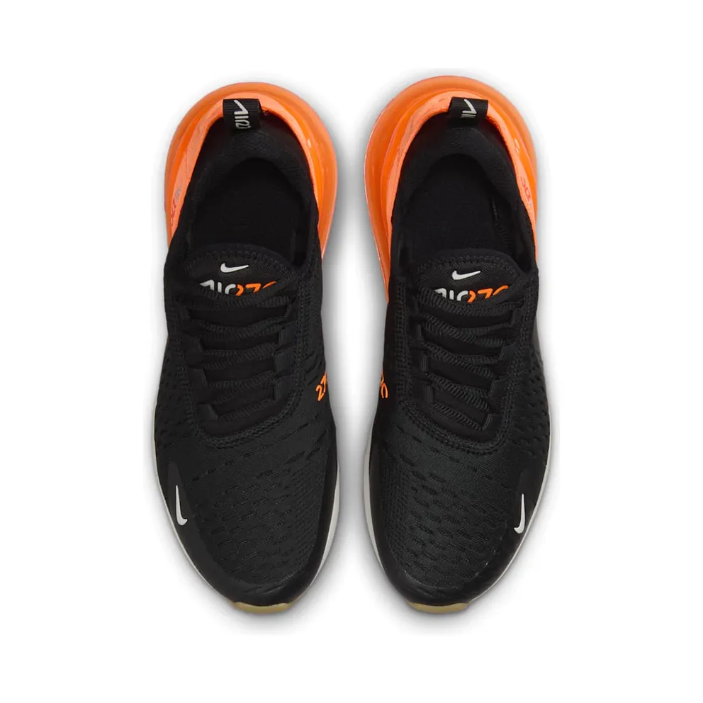 Nike AIR MAX 270 GS “Black Total Orange Bright Crimson” (943345-037)
