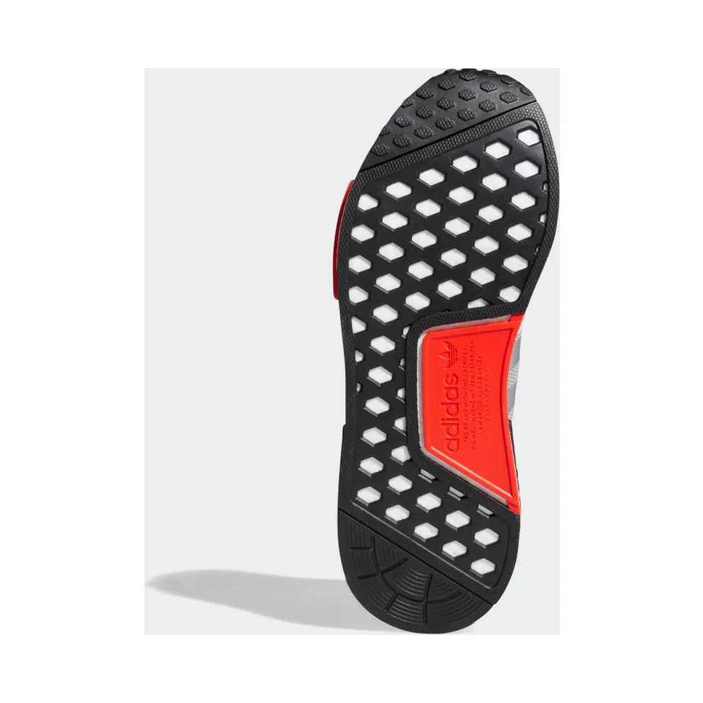 Adidas NMD_R1 Logo Print Grey/Black/Red (FV5217)