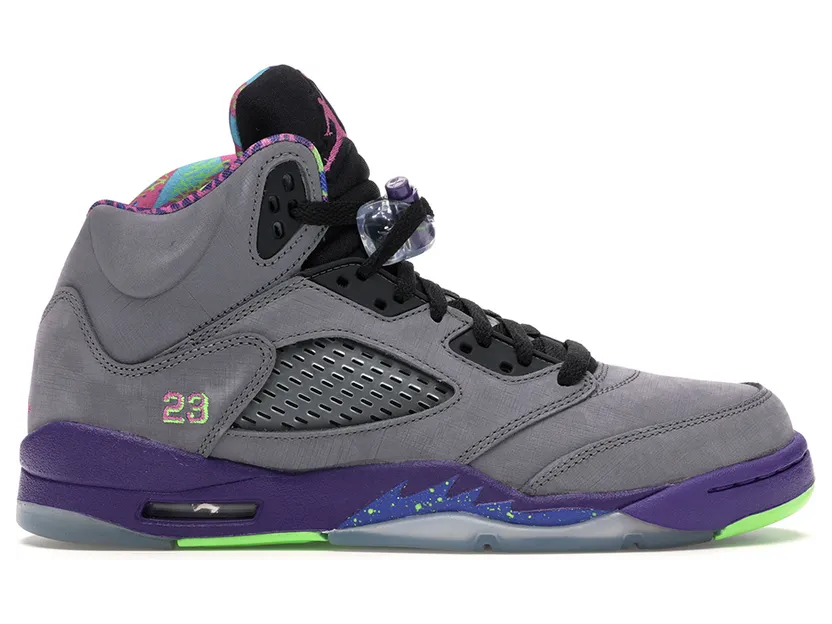 Air Jordan 5’Bel-Air’ GS Cool Grey/Club Pink-Court Purple-Game Royal (621959-090)