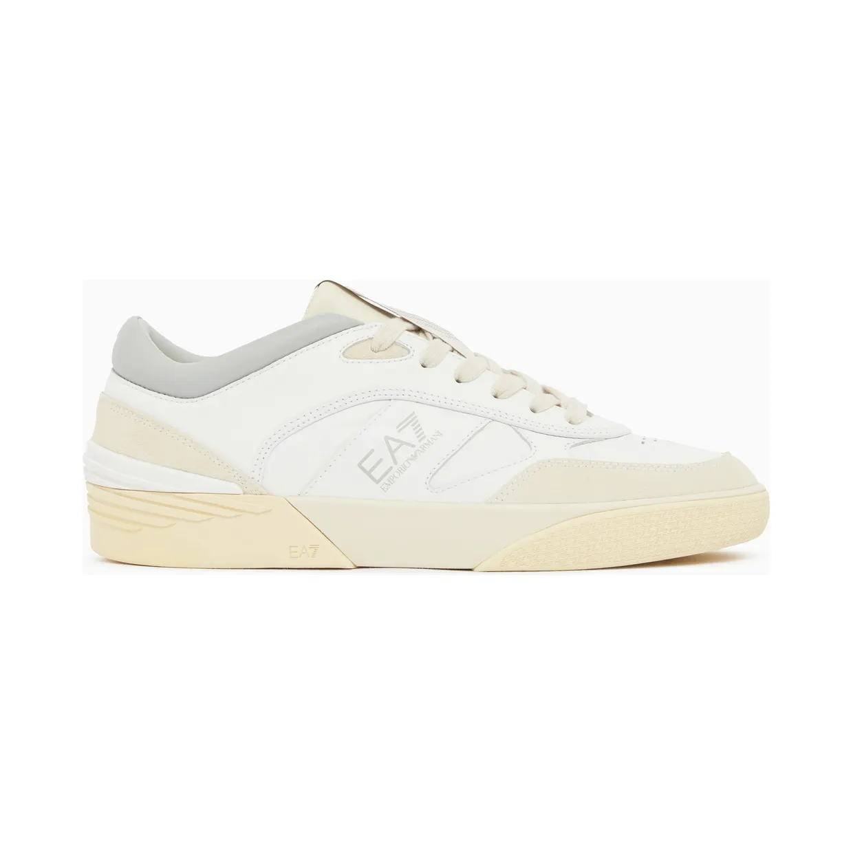 Armani OTG Pride Luxe leather sneakers with suede inserts Grey (7X000860_AF27953_M0451) (2)
