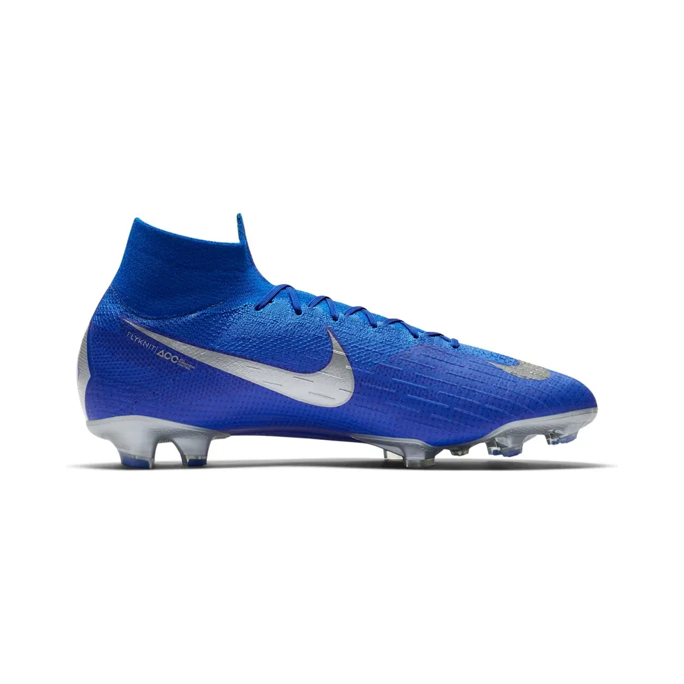 Nike Mercurial Superfly 6 Elite FG Racer Blue Racer Blue/Black-Metallic Silver-Volt (AH7365-400)