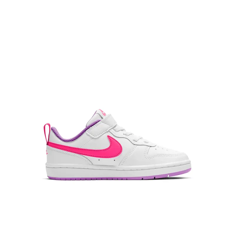 Nike Court Borough Low 2 White Fuchsia Glow (BQ5451-111)