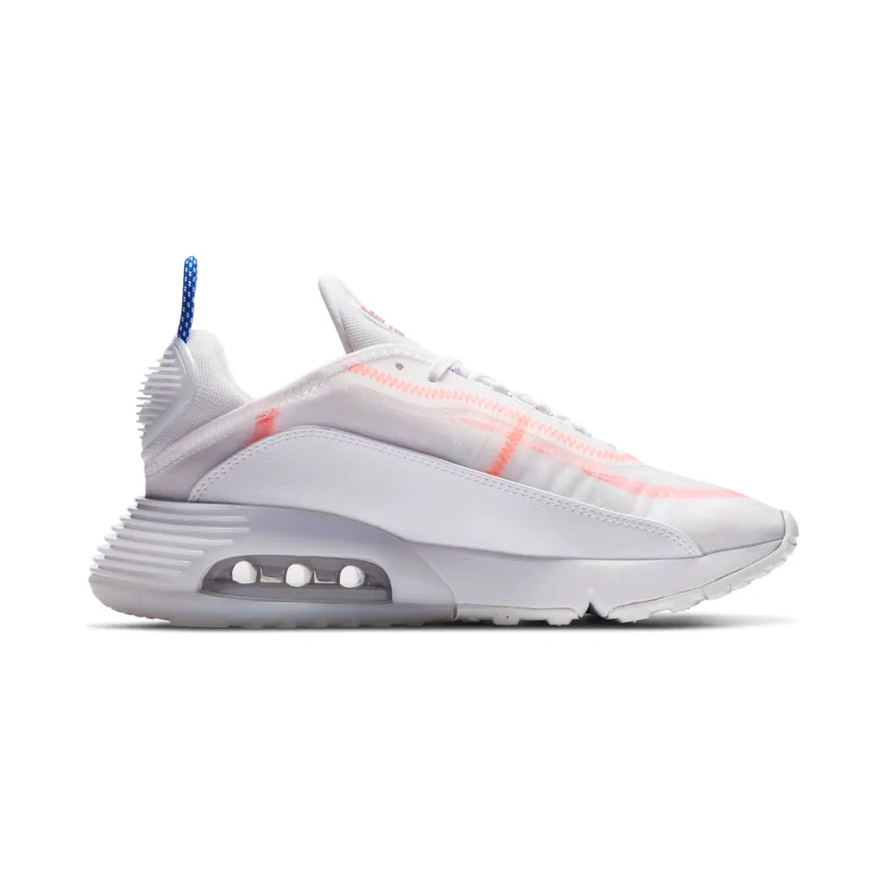 Nike Air Max 2090 White Flash Crimson Racer Blue (W) White/Flash Crimson-Metallic Silver-Racer Blue (CT1290-100)