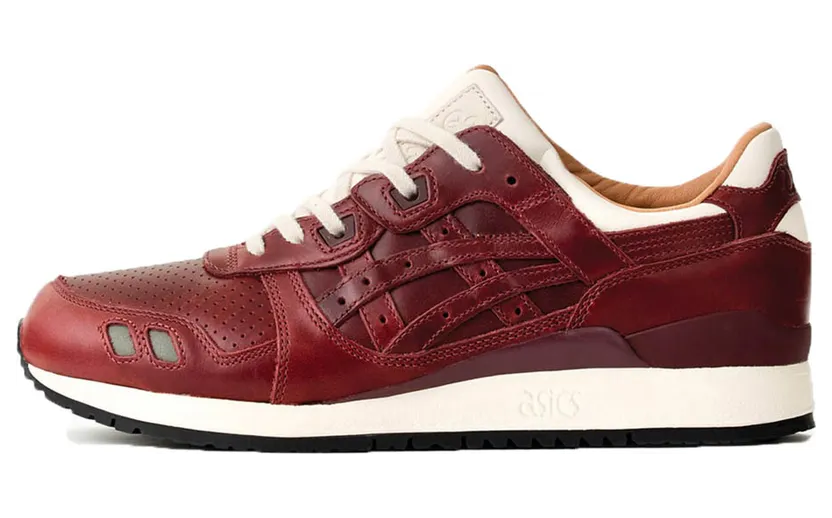 Asics x Packer Shoes J.Crew Gel-Lyte III 3 Oxblood Leather (H7F5K-2626)