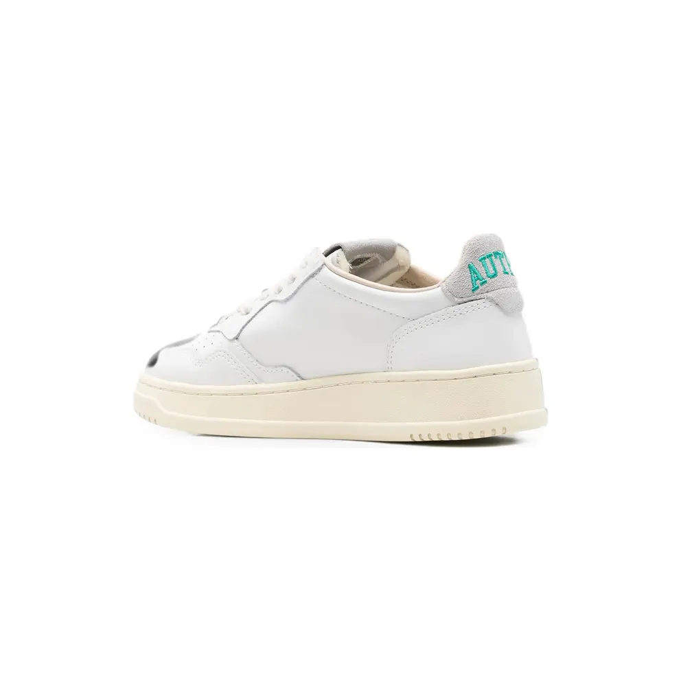 Autry Medalist Panelled Leather “White” (AULW HJ01)