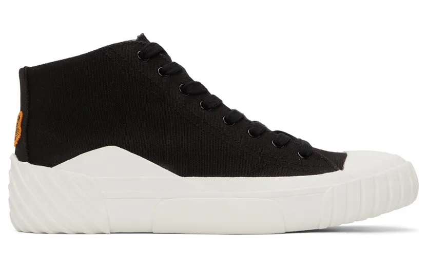 Kenzo White Tiger Crest High-Top Sneakers (FB65SN440F50)