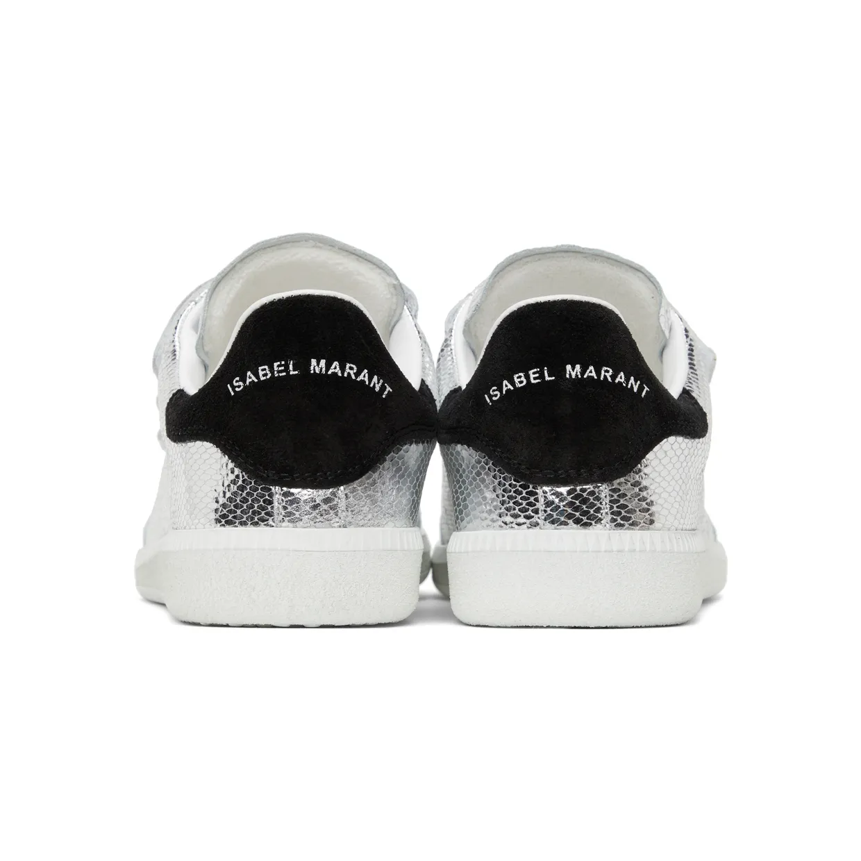 Isabel Marant Silver Goatskin Beth Sneakers (21HBK0031-21H021S) (4)