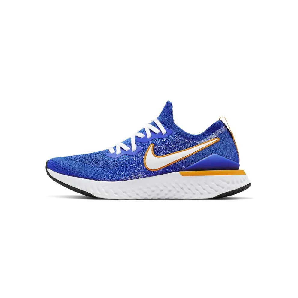 Nike Epic React Flyknit 2 Racer Blue Racer Blue Black Orange Peel White (CJ5228-400)