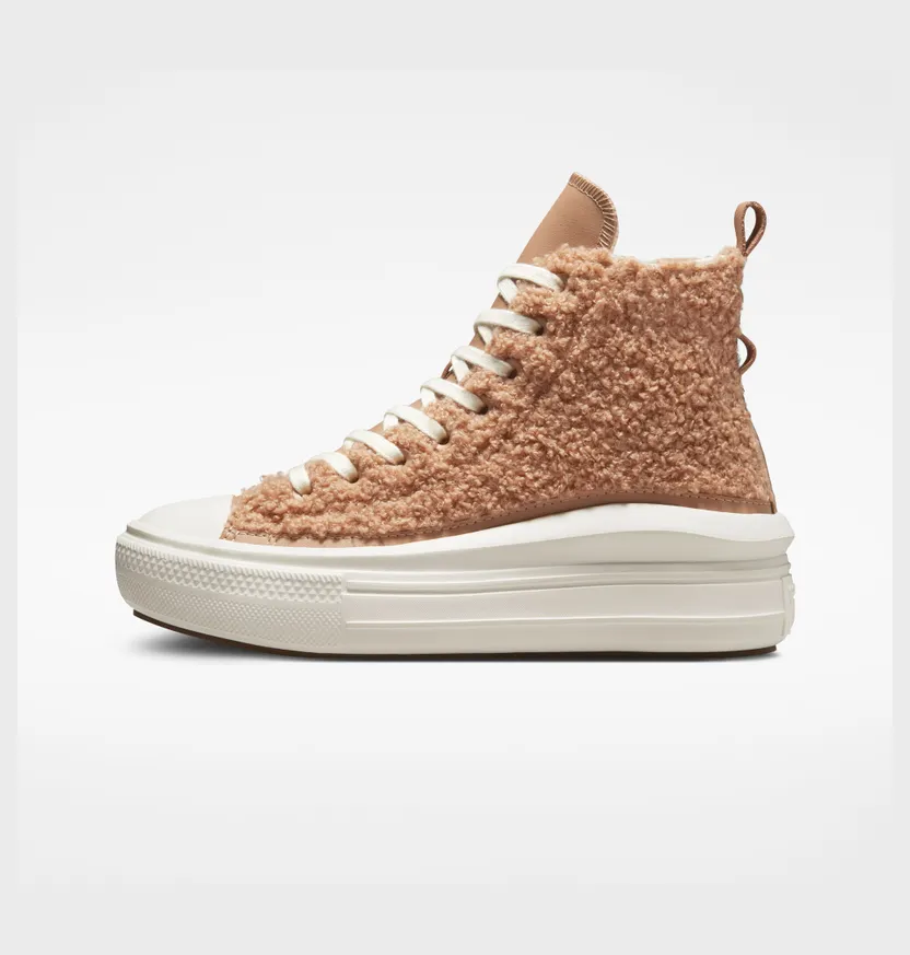 Converse Chuck Taylor All Star Move Platform Sherpa Champagne Tan/egret/egret (A04259C)
