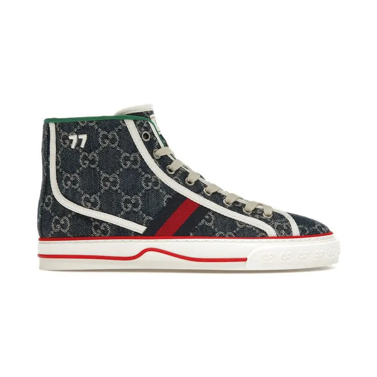 Gucci Tennis 1977 High Top Denim GG Print (627838 2KQ90 4464)
