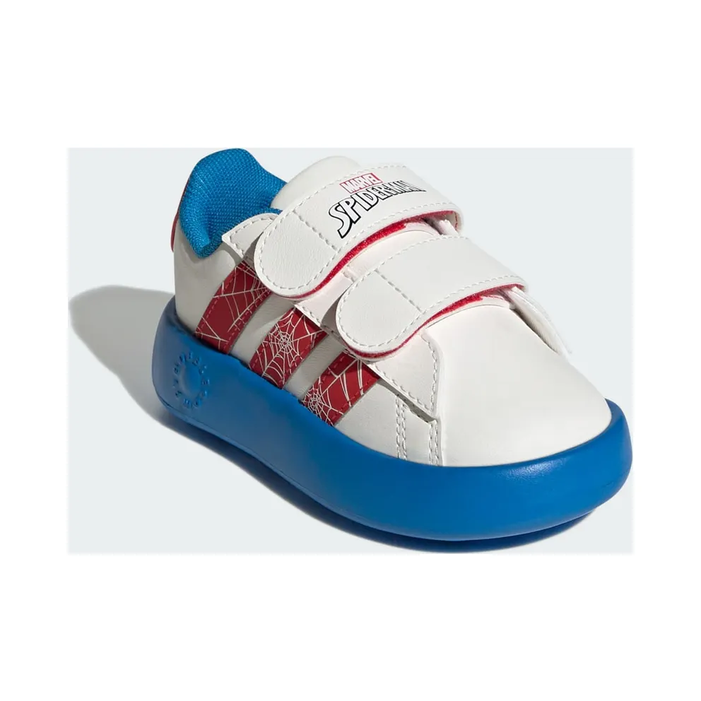 Adidas adidas x Marvel Spider-Man Grand Court Kids Cloud White / Pure Ruby / Bright Blue (JQ8072)