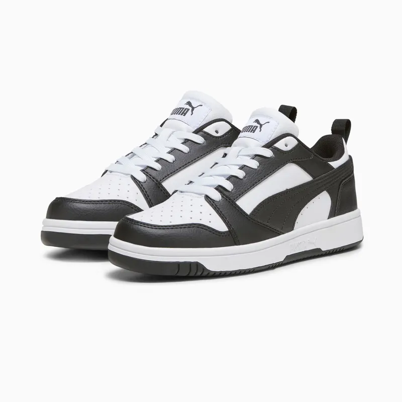 Puma Rebound V6 Lo White/Black (393833-01)