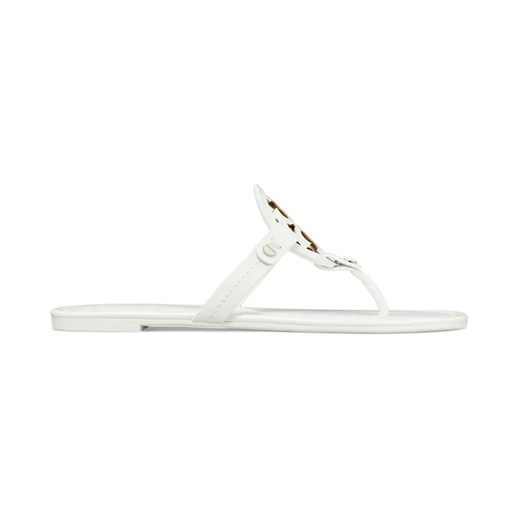 Tory Burch Miller Thong Sandals Optic White (11743-137)
