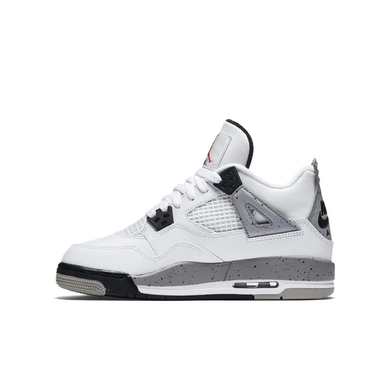 Jordan 4 Retro White Cement 2016 (GS) White/Fire Red-Black-Tech Grey (836016-192)