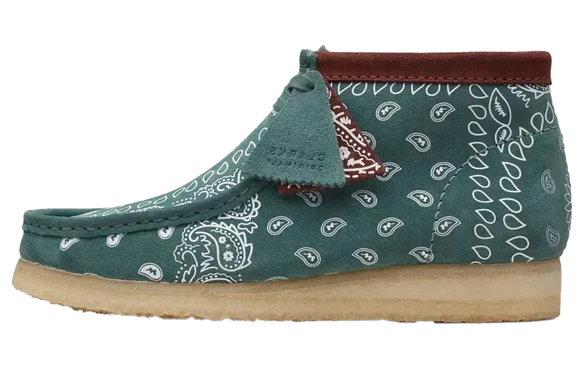 Clarks Originals Wallabee Boot “Green Paisley” (26168803)