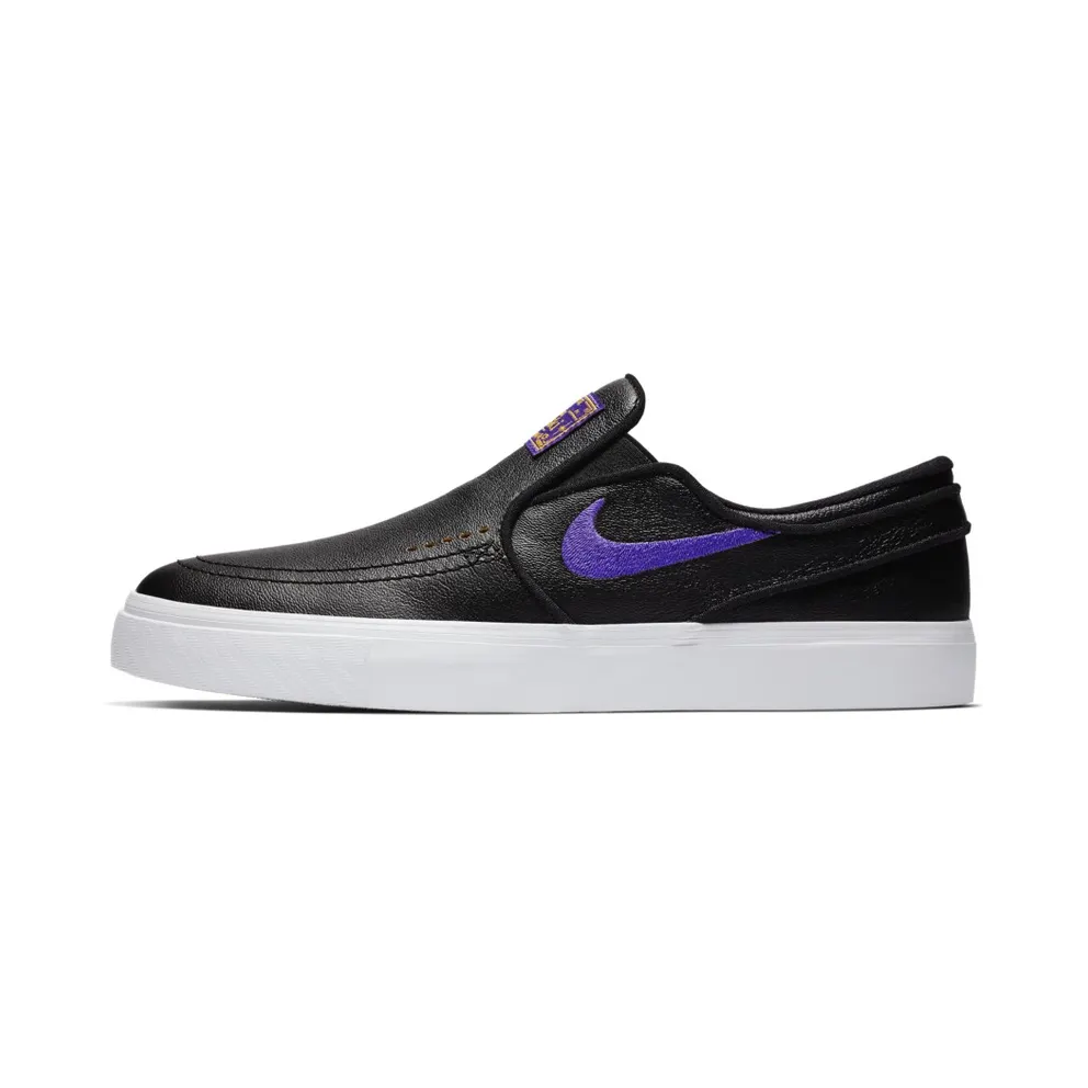 Nike SB Zoom Stefan Janoski Slip NBA Lakers Black/Field Purple-Amarillo (BQ6396-024)