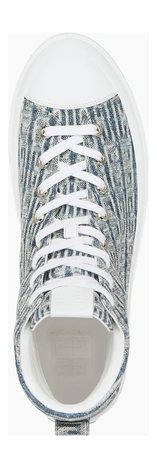 Givenchy City high-top sneakers in 4G jacquard (BH005LH18M-457) (4)