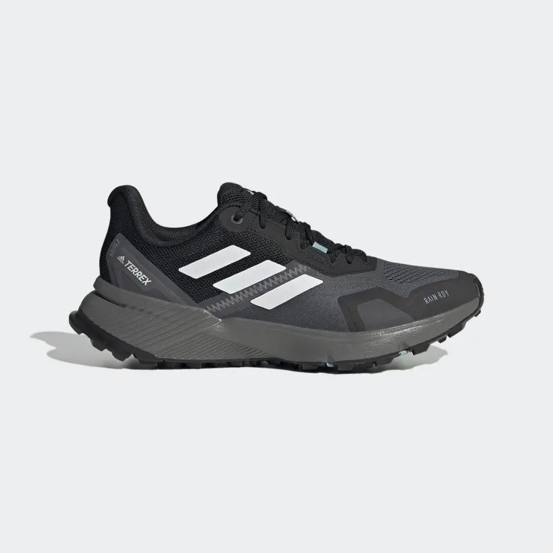 Adidas Terrex Soulstride RAIN.RDY Trail Running Core Black / Crystal White / Mint Ton (FZ3045)