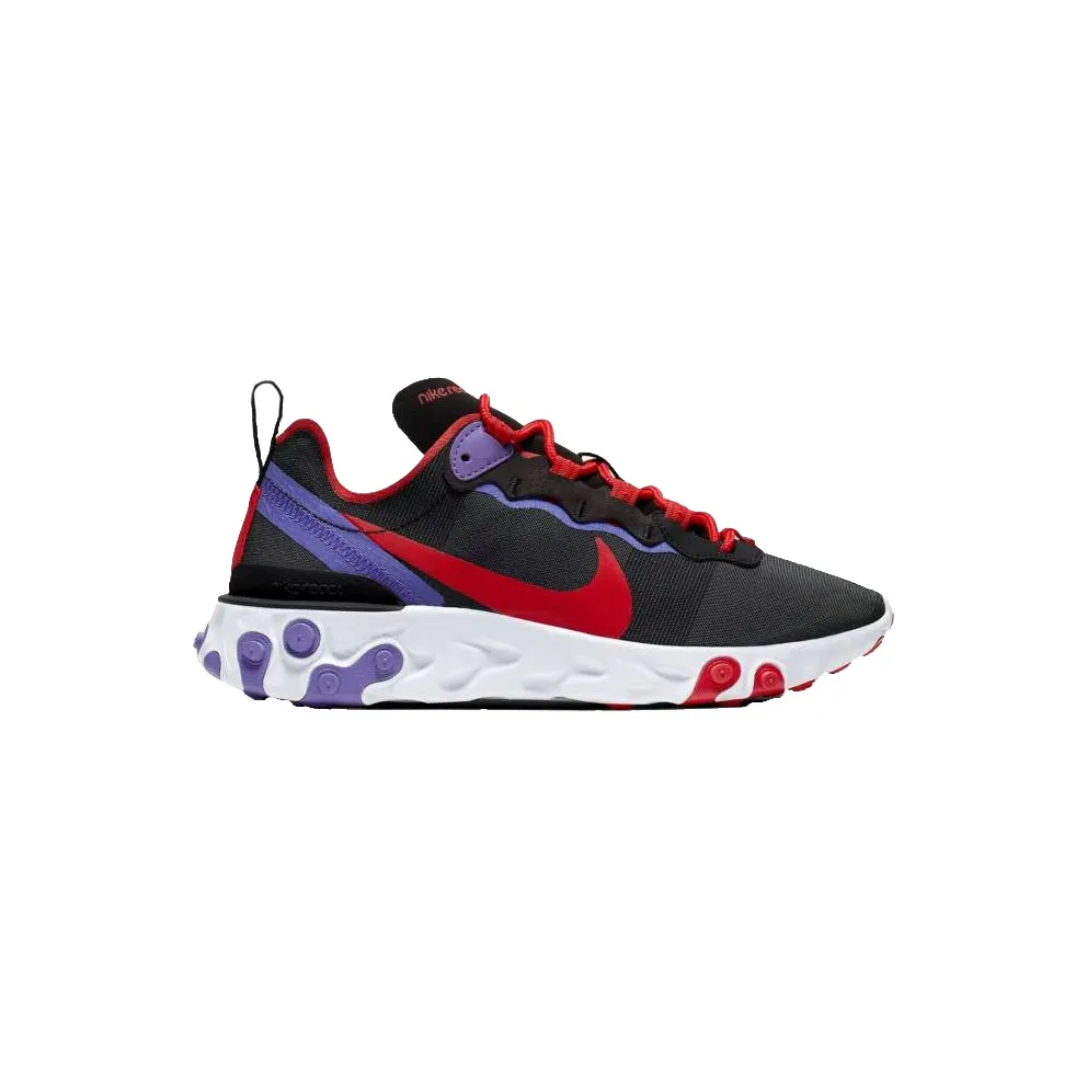 Nike React Element 55 Black University Red (W) Black/University Red/Purple (CQ9903-001)