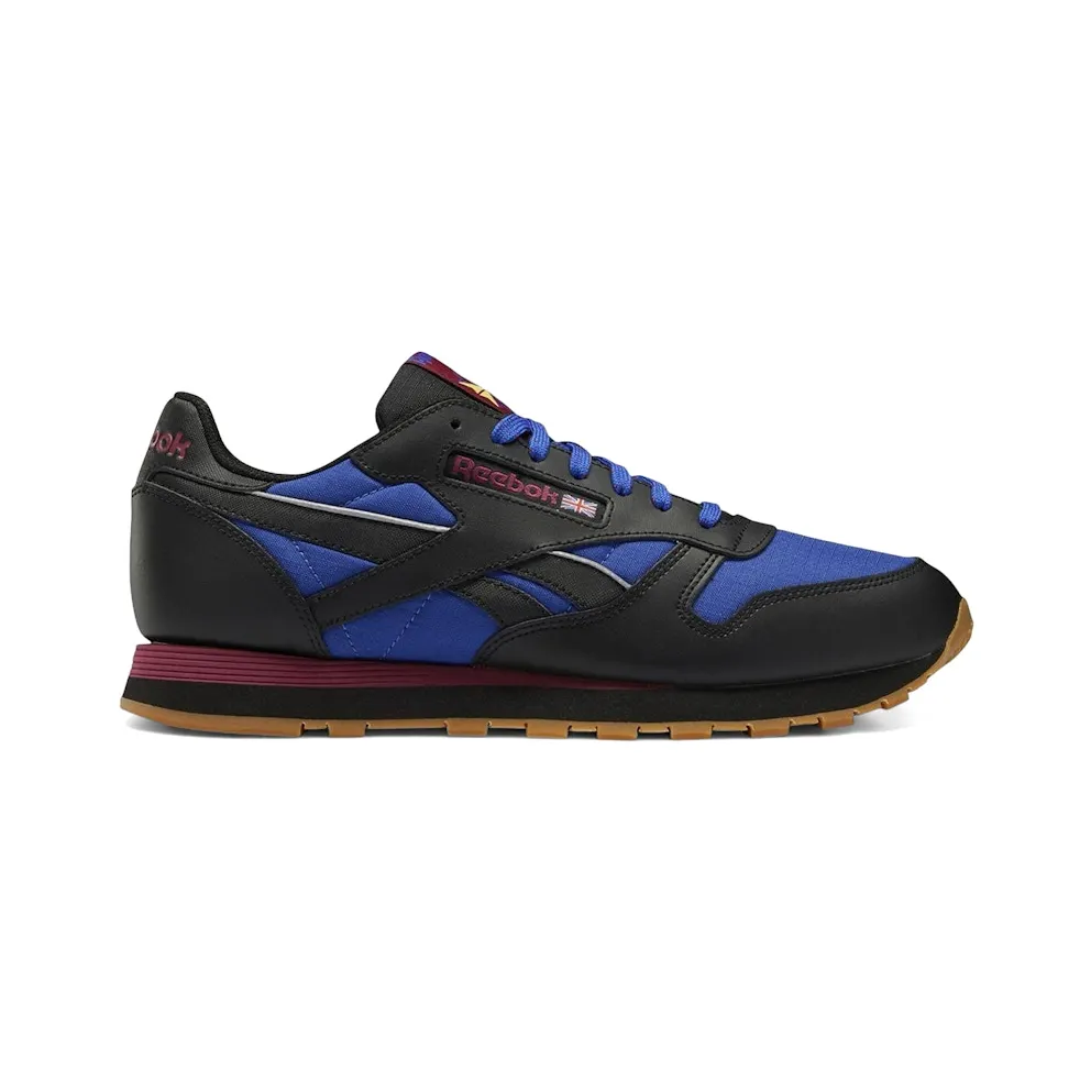 Reebok CL LTHR Core Black / Bright Cobalt / Punch Berry