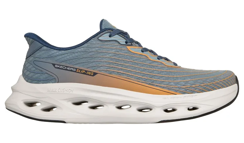 Skechers Slip-ins: Max Cushioning Glide-Step – Sapphire Sneaker Leigrijs
