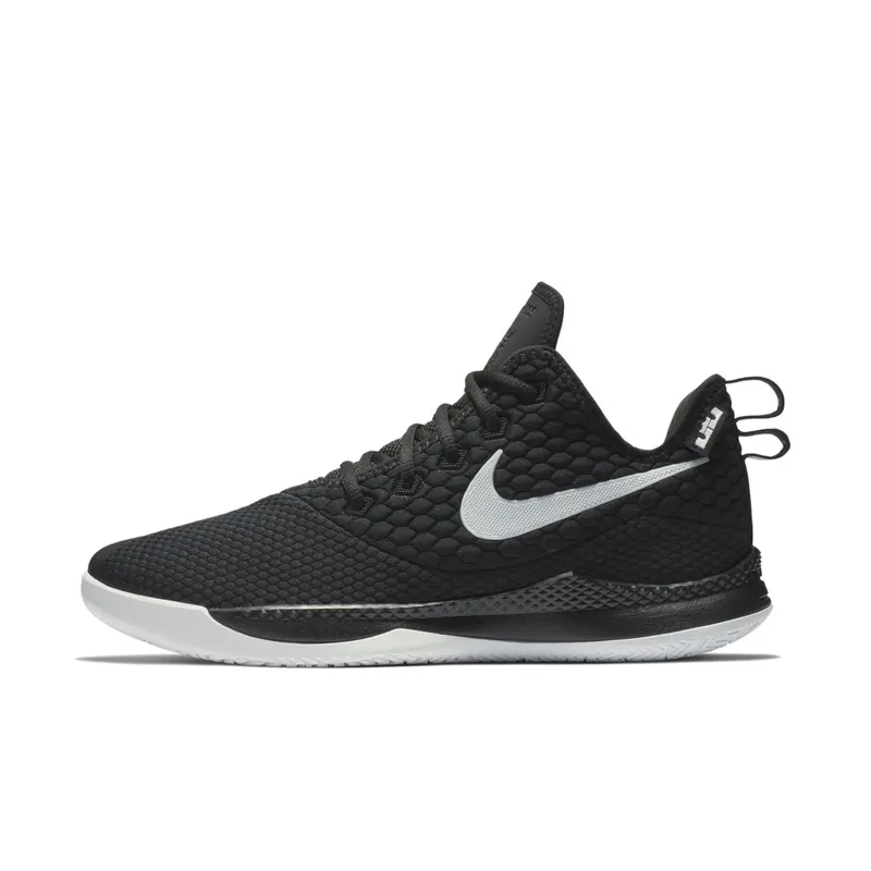 Nike LeBron Witness 3 Black White Black/Cool Grey-White (AO4433-001)