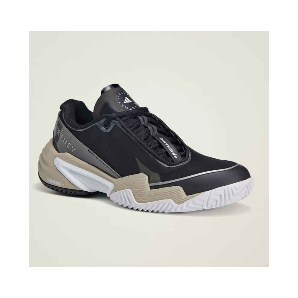 adidas Barricade by Stella McCartney Black Silver Almond Milk (JR3287)