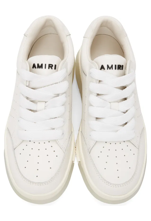 AMIRI White Stadium Low Sneakers (PS22WFS004-100) (5)