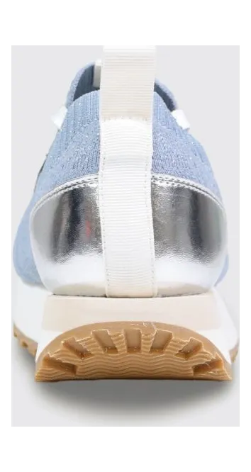 Liu Jo Evelyn Crochet Knit Sneakers Sky Blue (BA6067TX525S3954) (2)