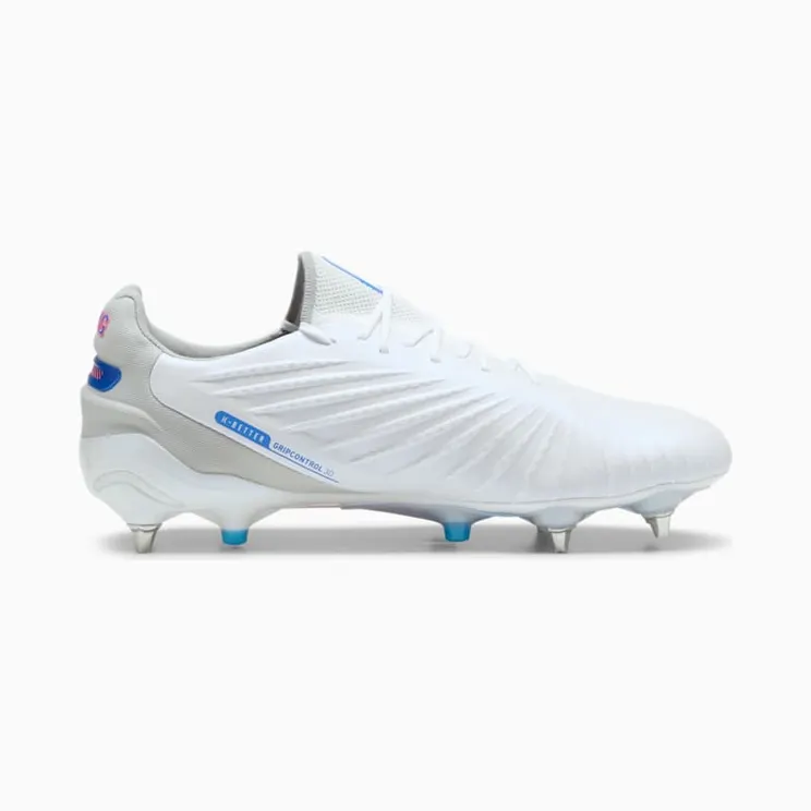 Puma King Ultimate MxSG White Bluemazing Flat Light Grey Sunset Glow (107866-02)