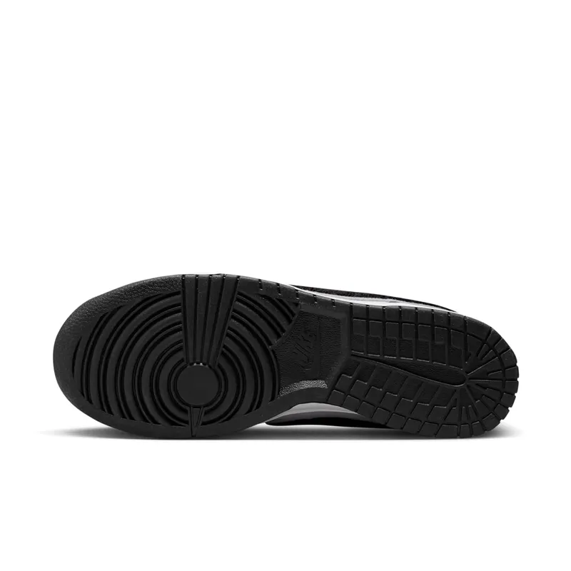 Nike Dunk Low “Chenille Swoosh Black Grey” (DQ7683-001)
