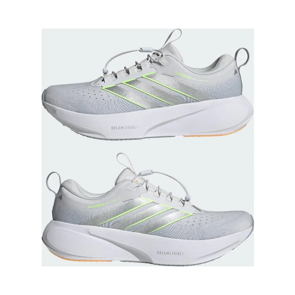 adidas Supernova Rise 3 Adaptive Running “Dash Grey / Silver Metallic / Signal Green” (KJ5596)