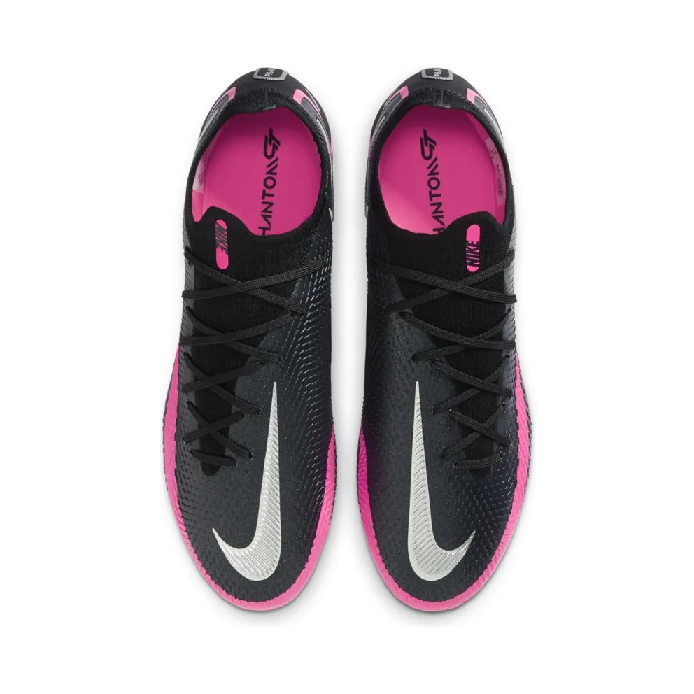 Nike Phantom GT Elite FG Black Pink Blast Black/Pink Blast-Metallic Silver (CK8439-006)